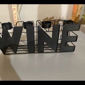 Wine cork and candle holder